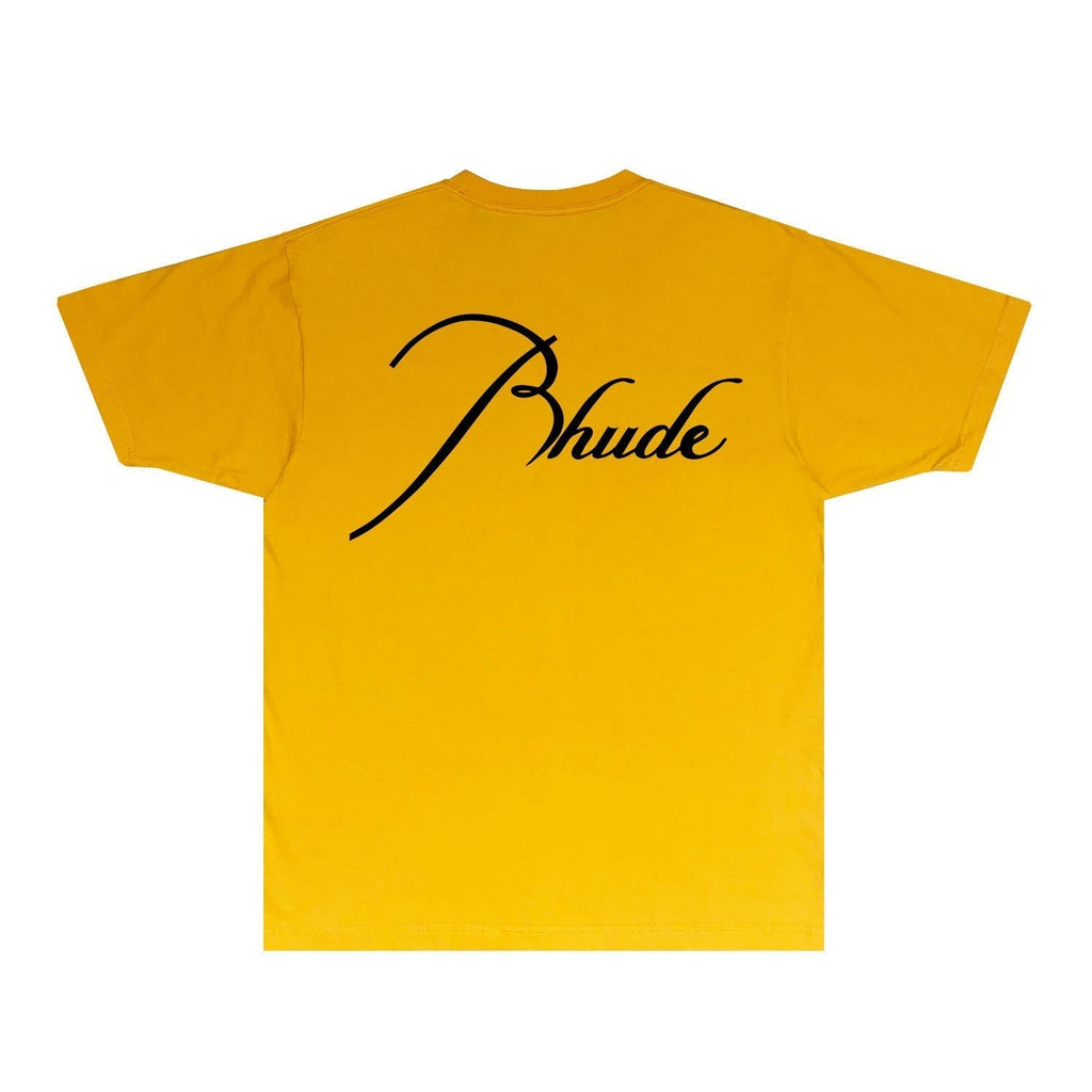 Rhude T-shirts Printed Trendy Pure Cotton
