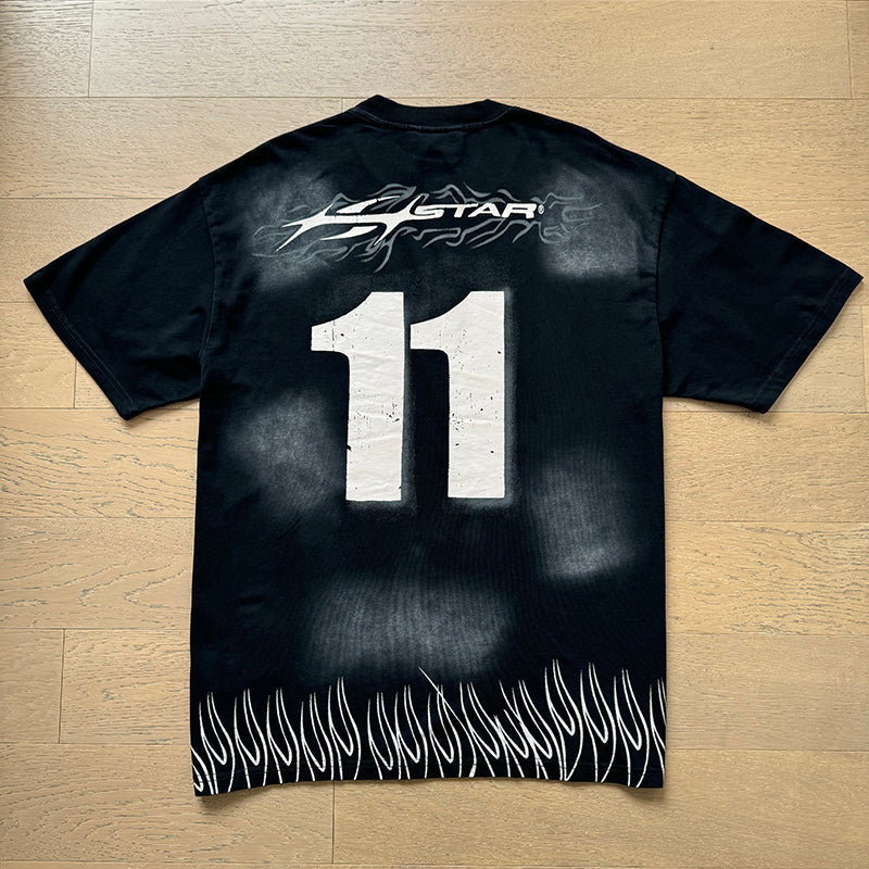 Hellstar T-shirts Washed Aging Process