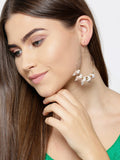 Blueberry multi plated shell detailing hoop earring