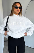 Shout It Out Oversized Hoodie Grey Marle
