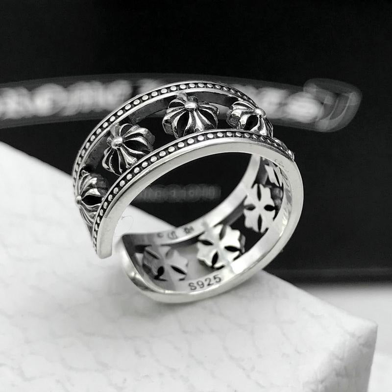 Chrome Heart Ring Men's and Women's Fashion High Street