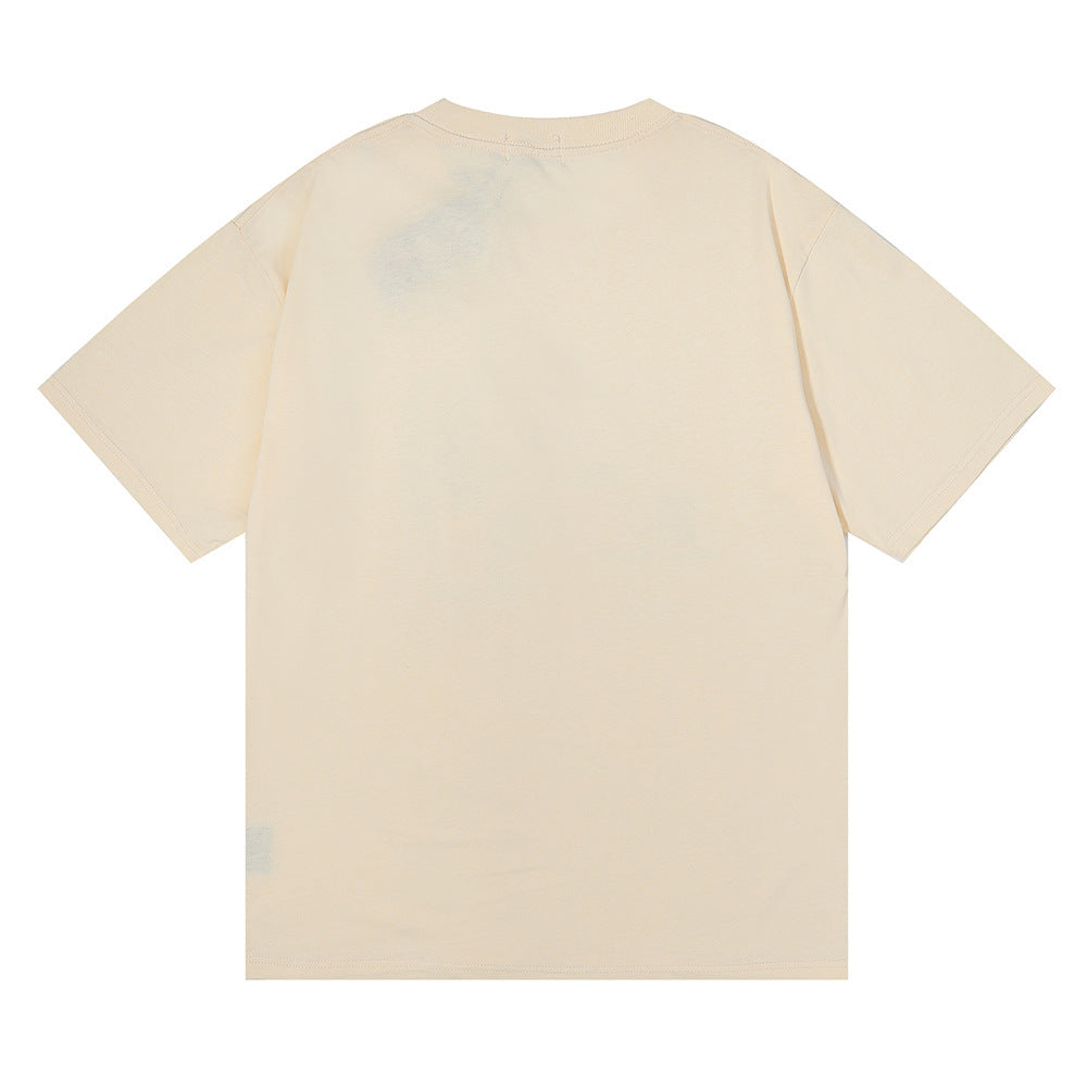Rhude T-shirt Black Panther Letter Print Short Sleeve T-shirt