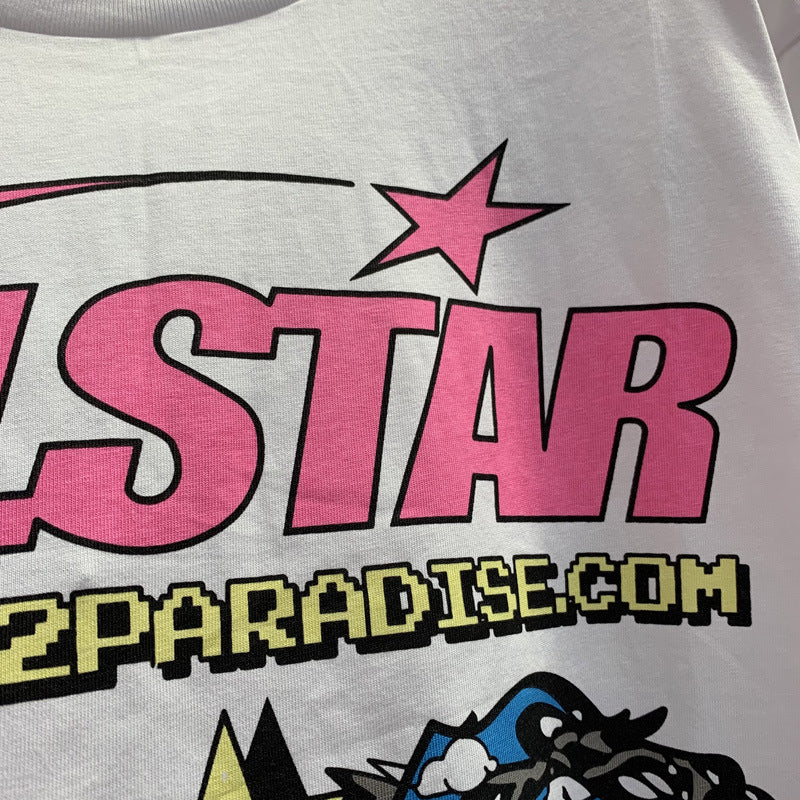Hellstar T-shirt Abstract Printing Casual Loose