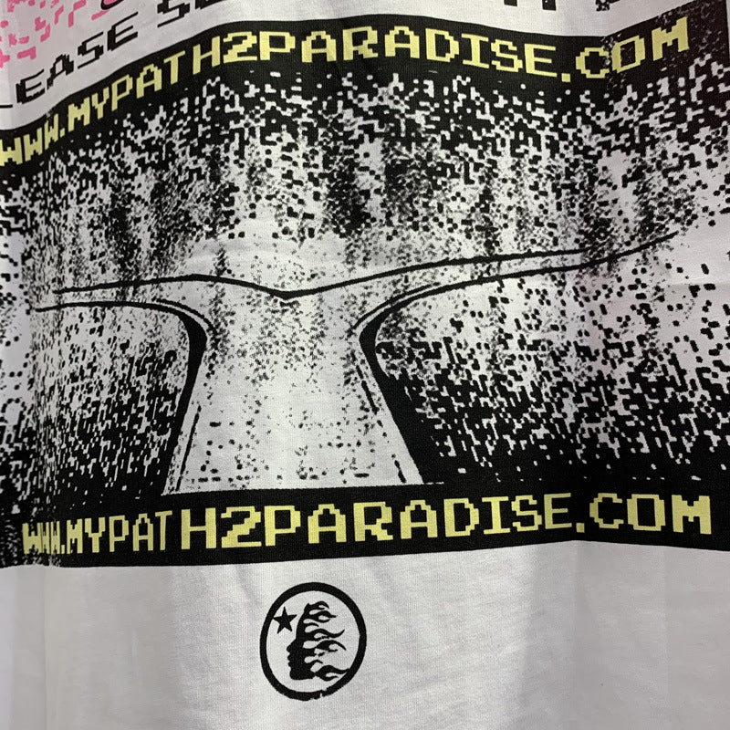 Hellstar T-shirt Abstract Printing Casual Loose