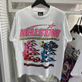 Hellstar T-shirt Abstract Printing Casual Loose