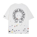 CHH Chrome Heart T Shirts Croix Cross Sanskrit Embroidery Versatile Casual Loose