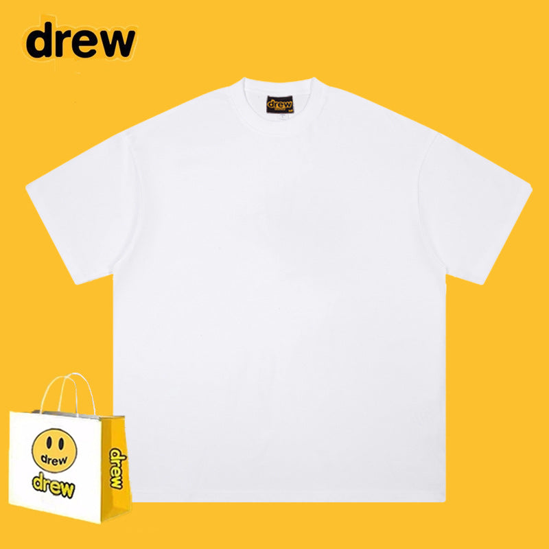 Drew T-shirts Short Sleeve T-shirt Alphabet Graffiti Print