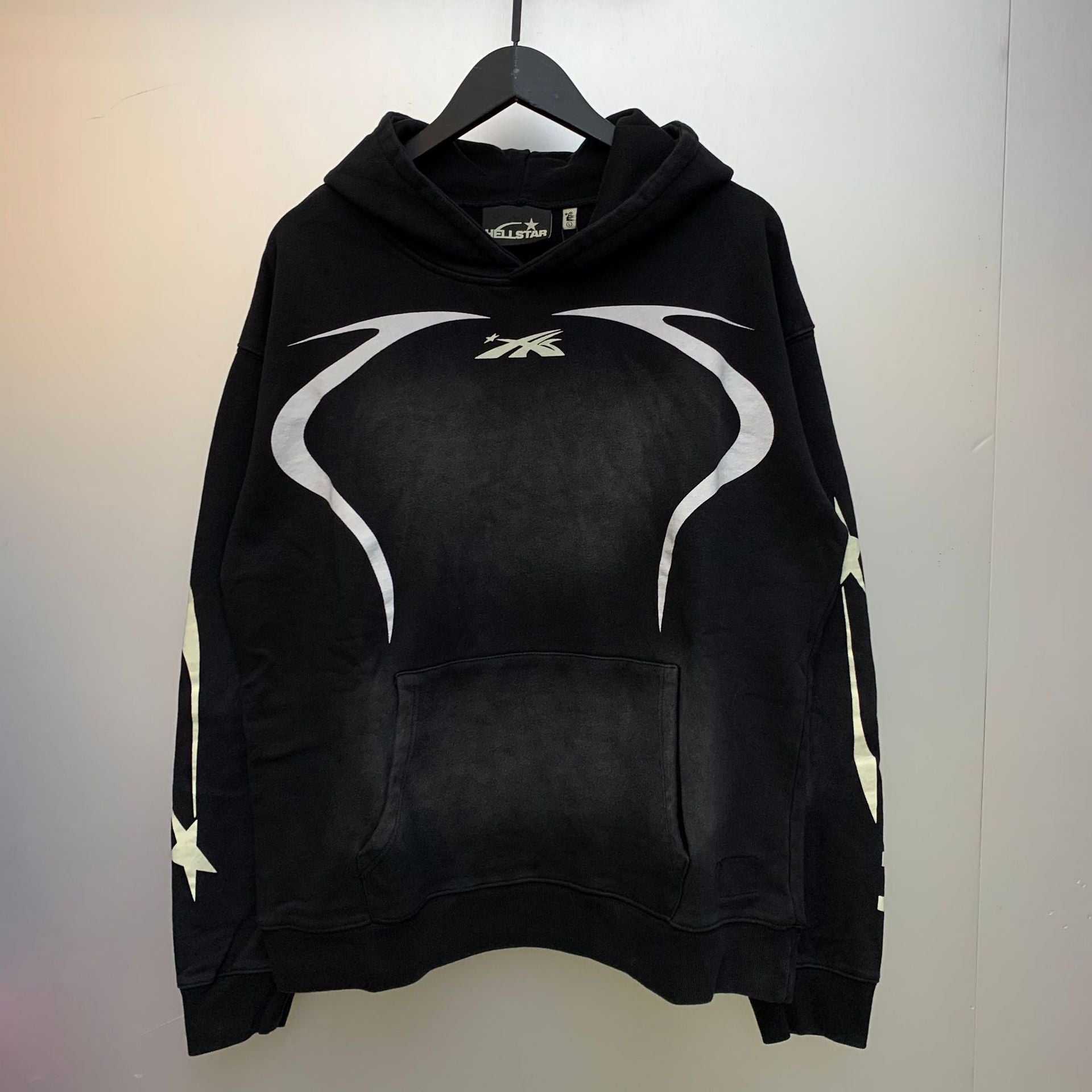Hellstar Hoodie & Pants Wash Water Make Old Sweater