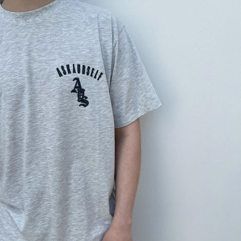 Askyurself T-shirts Summer Loose Men