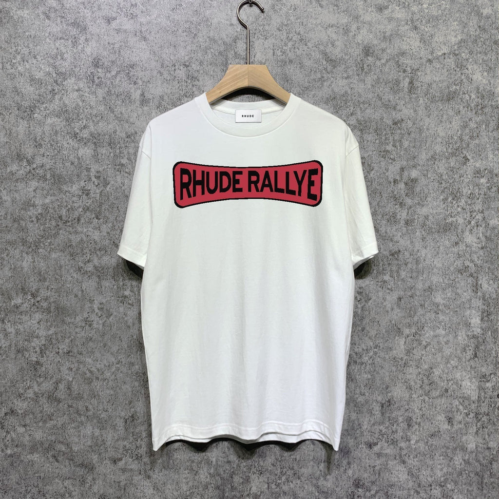 Rhude T-shirts Printed Trendy Pure Cotton