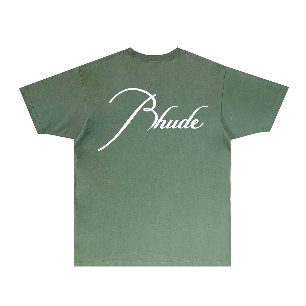 Rhude T-shirts Printed Trendy Pure Cotton