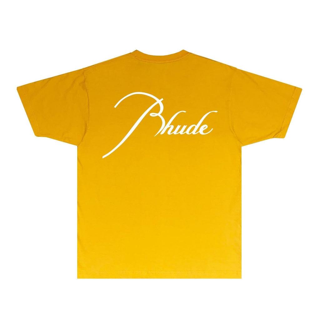 Rhude T-shirts Printed Trendy Pure Cotton