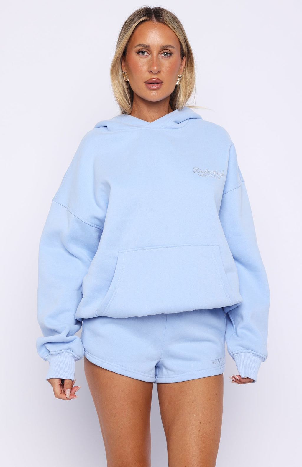Bridal Party Oversized Hoodie Light Blue