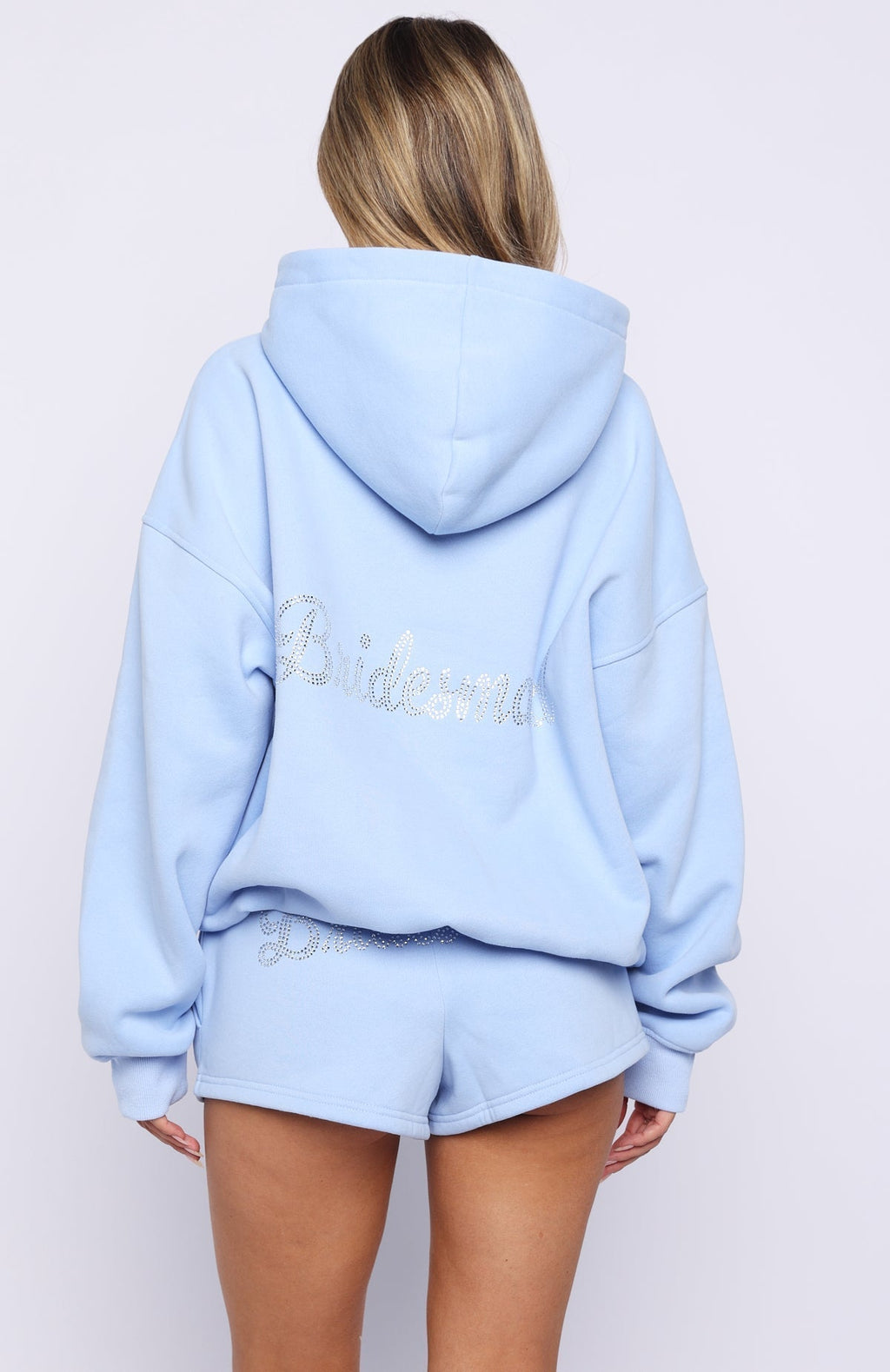 Bridal Party Oversized Hoodie Light Blue