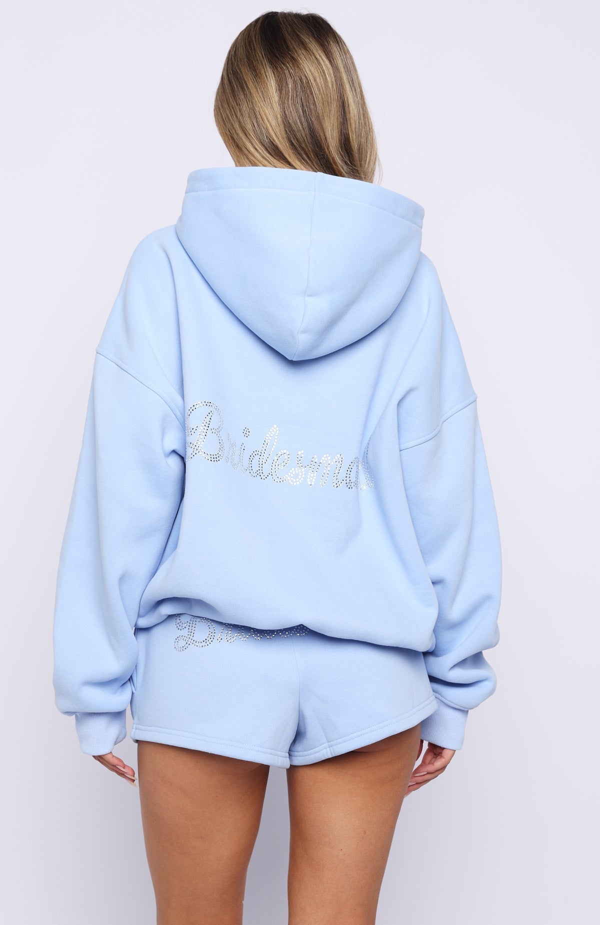 Bridal Party Oversized Hoodie Light Blue