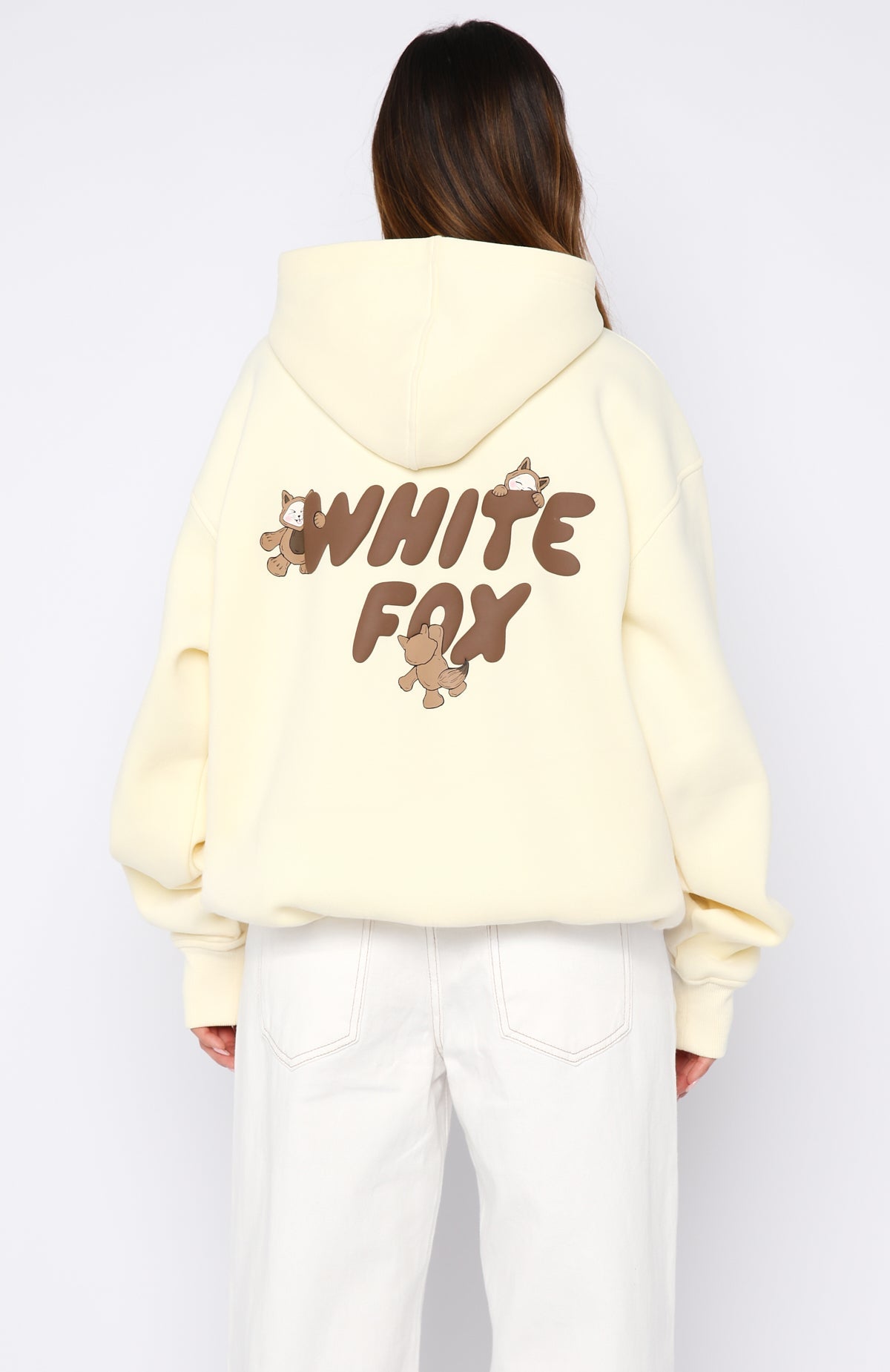 Bubbles & Foxy Friends Oversized Hoodie Pudding